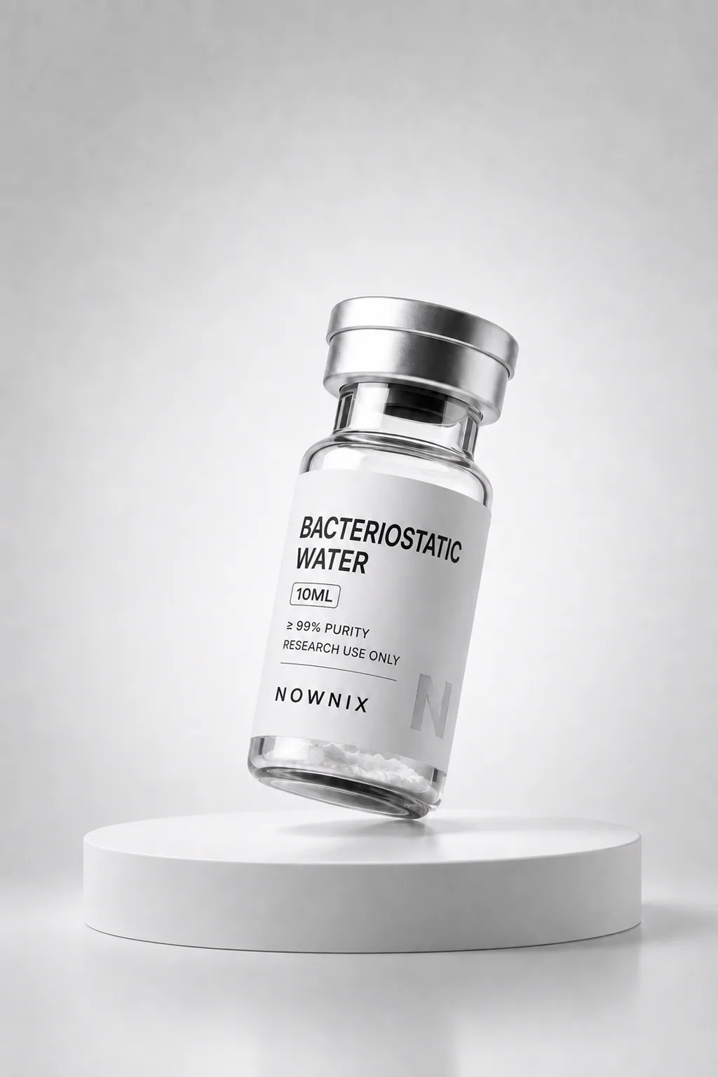 Bacteriostatic Water 10mL research vial